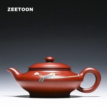 

160CC Chinese Ceramics Health Kung Fu Tea Set Authentic Yixing Purple Clay Teapot Handmade Master Dahongpao Shui Bian Pot Kettle