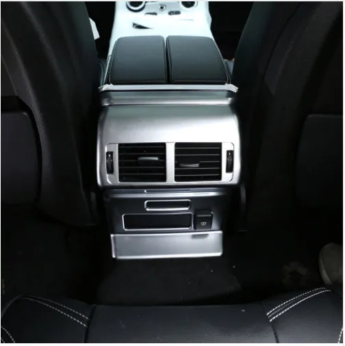 Chrome задний ряд Кондиционер Vent Выход рамки Обложка для Land Rover Range велар стайлинга автомобилей интимные аксессуары