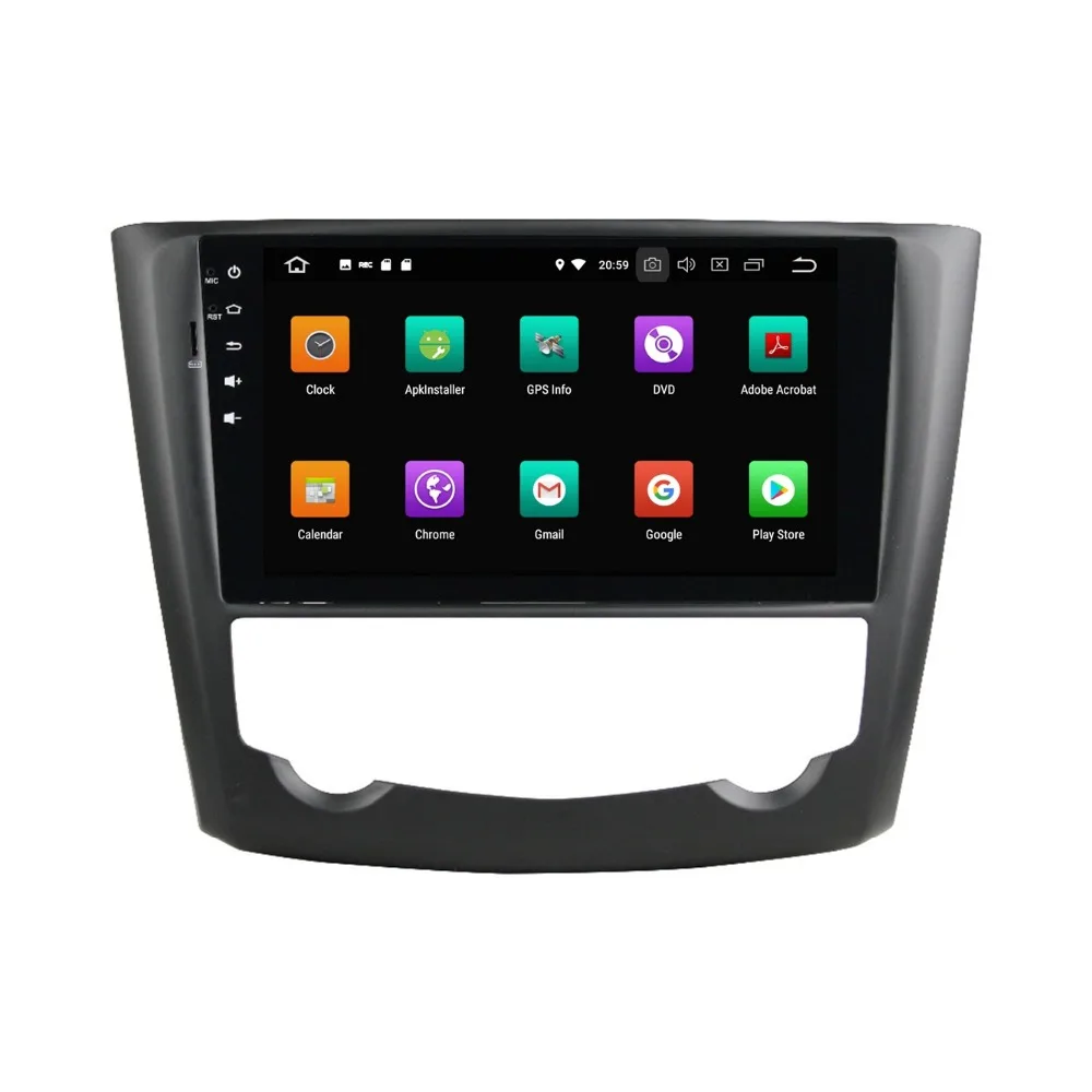 Top Android 8.0 Octa Core Car Stereo PC DVD GPS Navigation for Renault Kadjar 2016 4GB RAM Radio Bluetooth WiFi USB DVR Mirror-link 1