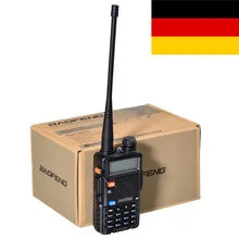 Новейший черный BAOFENG UV-5R рация VHF/UHF 136-174/400-520 MHz двухстороннее радио EU FR PL RU UK