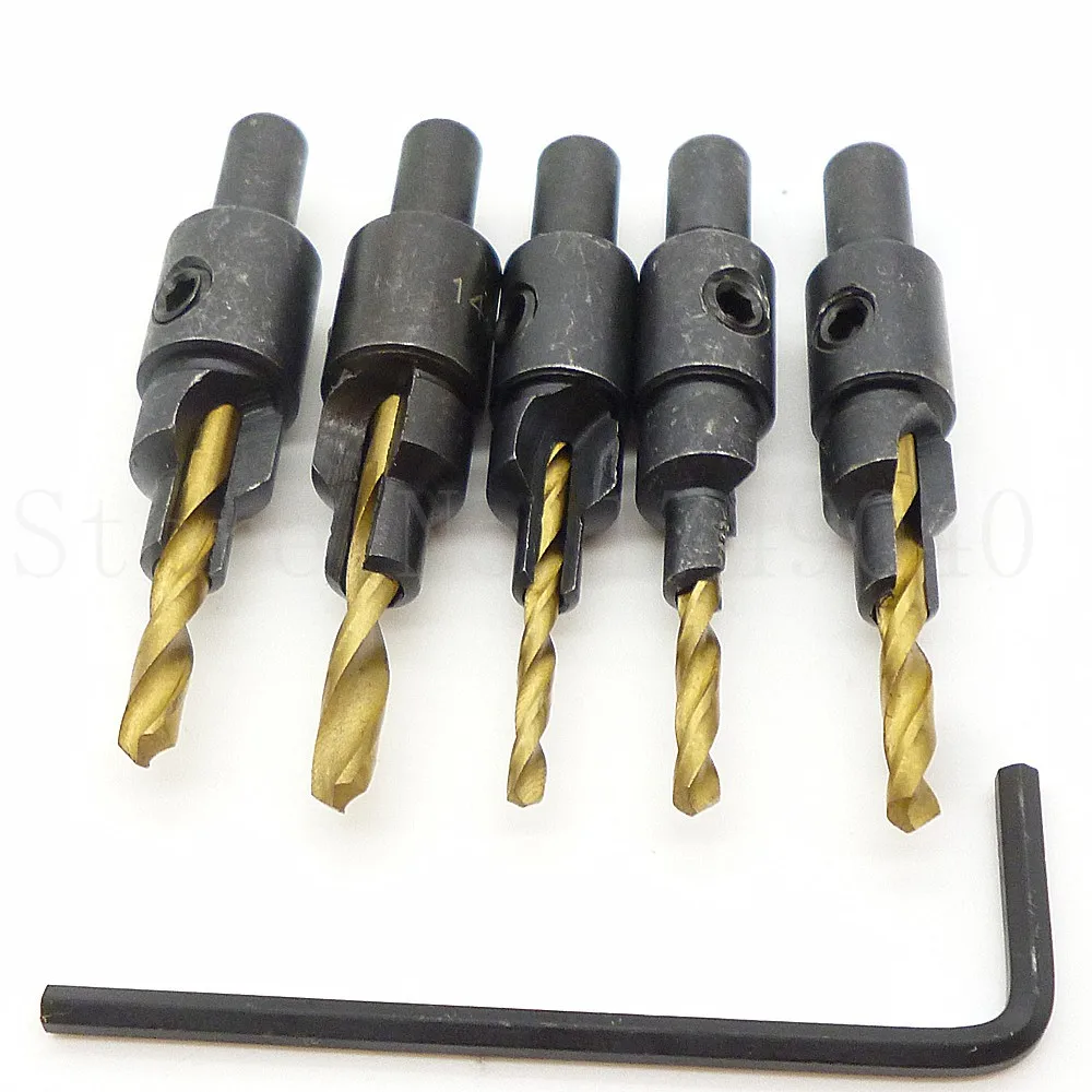 Taper Drill Counter Sink Holes Drilled Carpenter Countersink Drill Bit Reaming Drill Screws