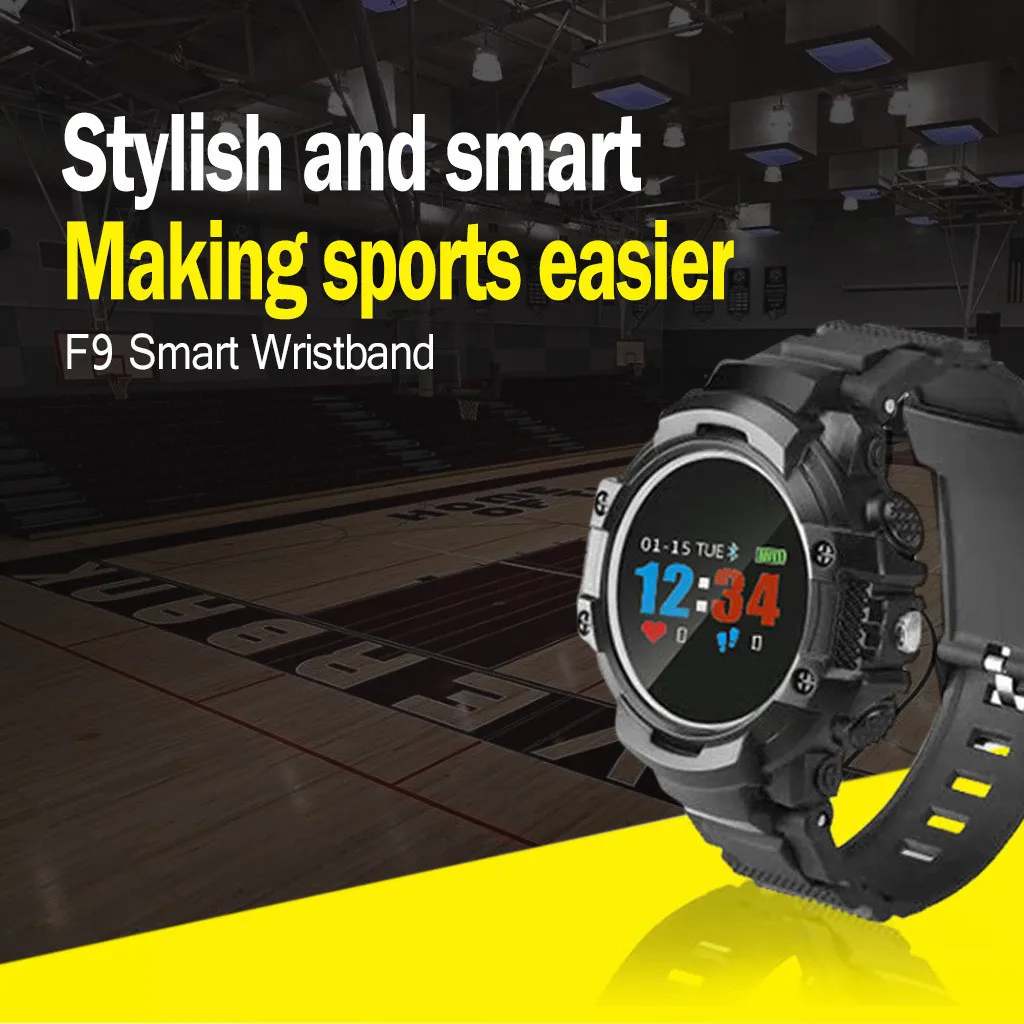 Водонепроницаемые спортивные Смарт-часы, кровяное давление, пульсометр, часы, Bluetooth, Android, iOS, спортивный трекер, напоминание