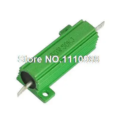 

50W Watt 50K Ohm Chassis Mounted Housed Resistor Green