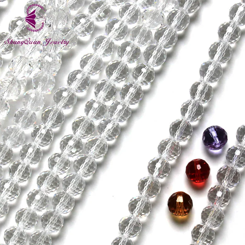 

Crystal round bead DIY 8MM glass beads crystal rondelles beads AAA Grade 100PCS