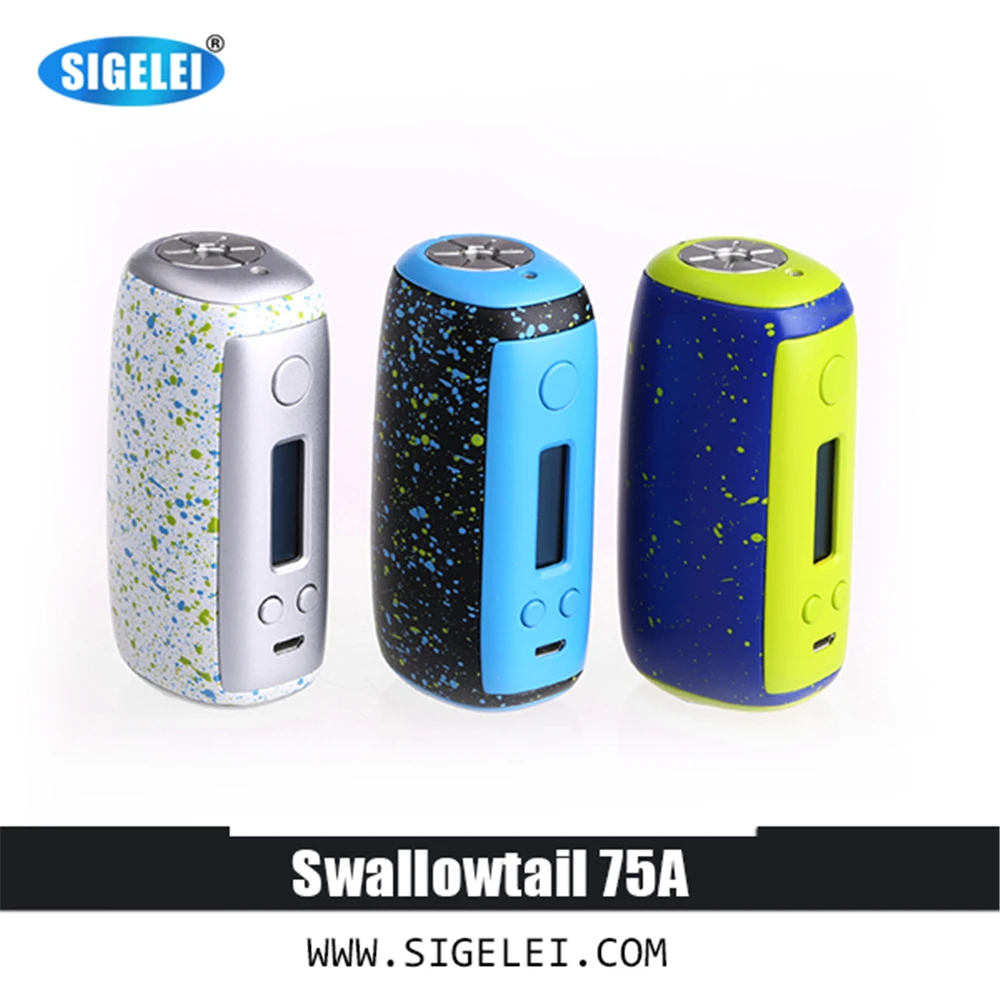 

2017 100% Original Sigelei e electronic cigarette Swallotail 75A Support software update of USB 2.0