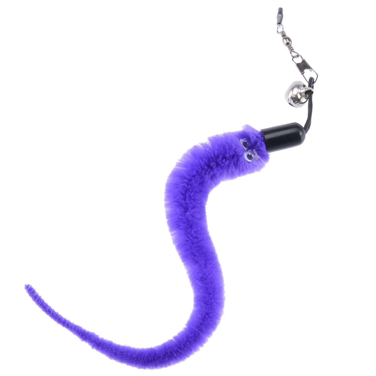1 Set Pet Cat Retractable Wand with Caterpillar Toy Interactive Funny Training Teaser for Pet Kitten Jumping Train Aid Fun