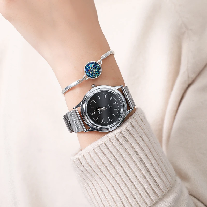 

2019 Brand Fashion Casual Quartz Watch Women Mesh Stainless Steel Dress Watches Ladies Bracelet Watch Relogio Feminino Dropship