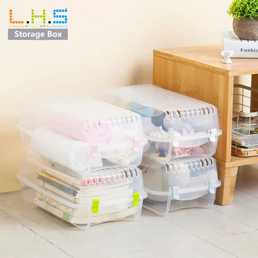 

ISHOWTIENDA household Clear plastic organizing boxes Mens Shoes Stackable Shoe Box Travel Storage Container Organiser