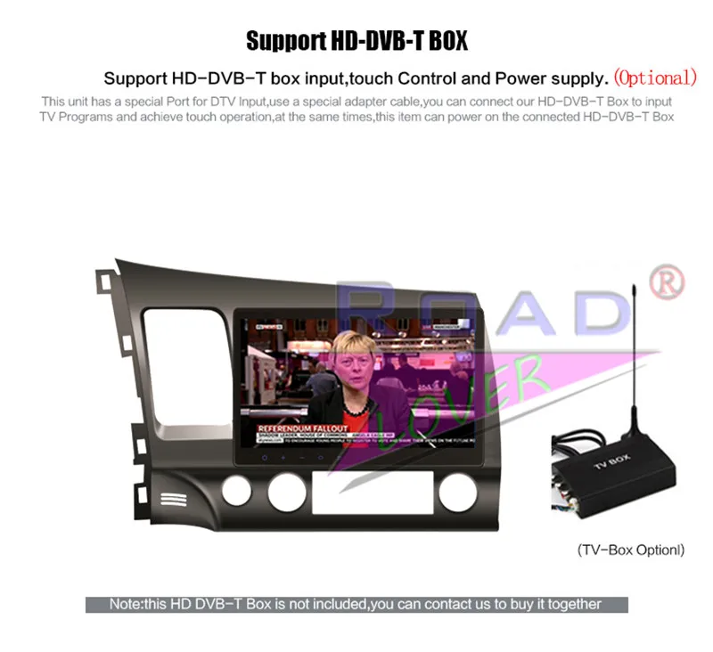 Clearance Roadlover Android 8.1 Car Multimedia Player Radio For Honda Civic 2006-2011 Stereo GPS Navigation Automagnitol Double Din NO DVD 15
