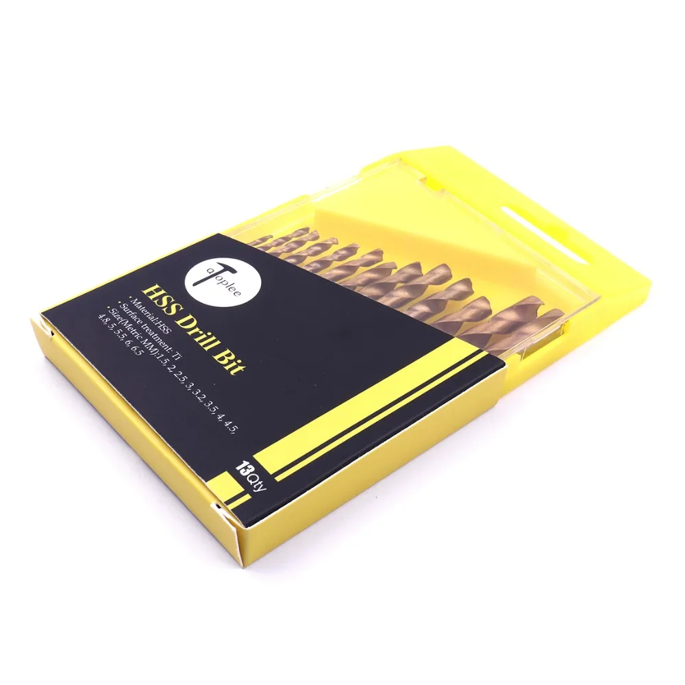 metric system Durable 13 pc Titanium Quick Change Twist Drill Bits Set metric system Durable 13 pc Titanium Quick Change Twist Drill Bits Set