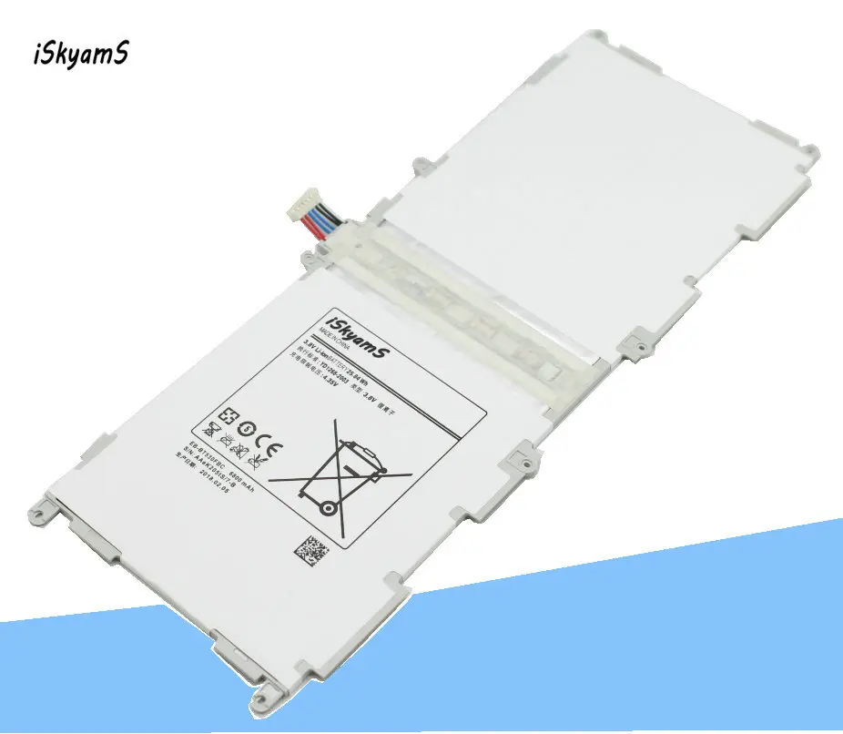 Запасной аккумулятор для Samsung Galaxy Tab Tablet 4 10 дюймов T530 T531 T535 P5220 20 шт./лот 6800