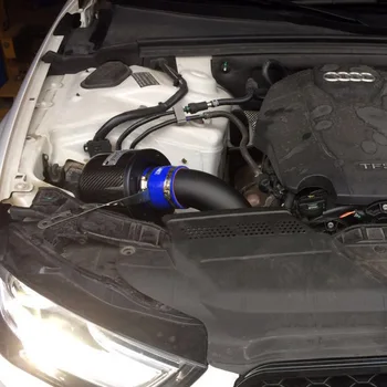

High performance high flow power intake air filter Carbon fiber filter intake system for Audi A4 A4L A5 Q5 1.8T 2.0T 2015-2016