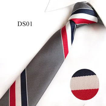 

2020 Fashion New Style Design Narrow Version Of Rose Embroidery Tie 6cm Korean Version Of White Magnolia Embroidery Mark Tie