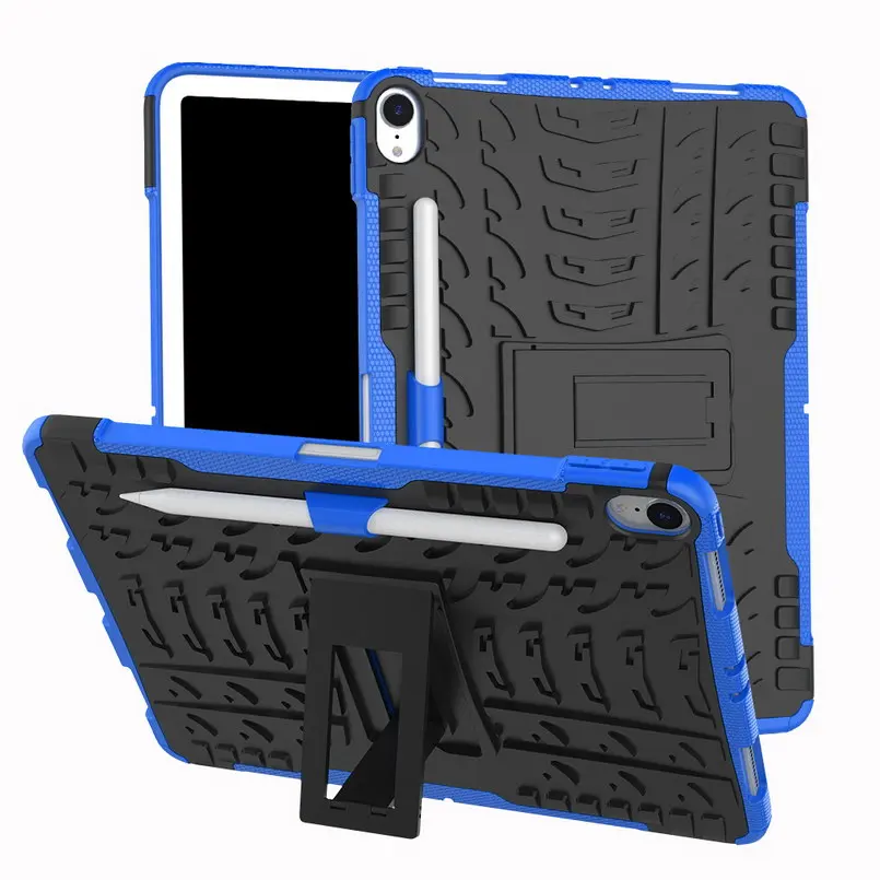 

Tablet Cases for iPad Pro 11 Case 2018 TPU and PC Armor Capa for iPad Pro 11 Cover with Pencil Holder Tire Patterned Funda Shell