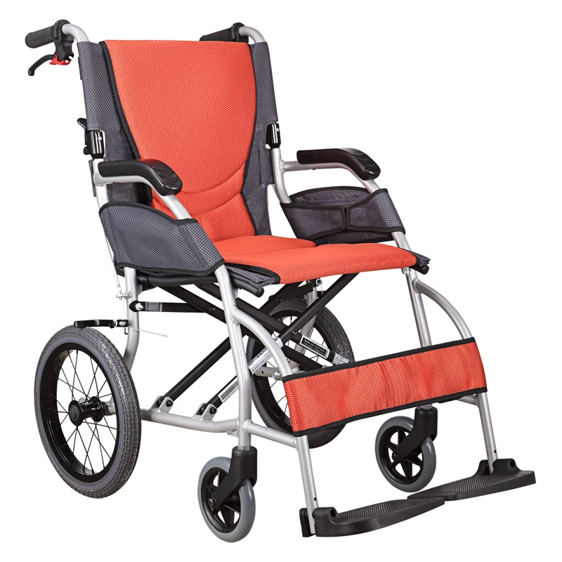 folding Aluminum Alloy Wheelchair Km 2500 Ultra Lightweight Portable