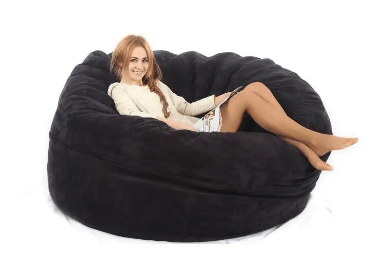 Us 149 0 Large Bean Bag Chair Cover Not Included Fillings With High Quality Micro Suede In Living Room Sofas From Furniture