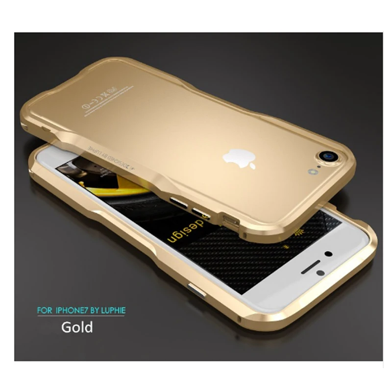 Для iPhone 7 6s Luphie тонкий металлический бампер для телефона iPhone 7 8 Plus X алюминиевая насадка на бампер XS Max