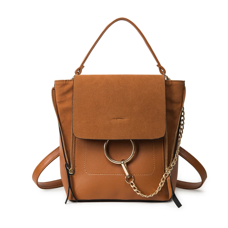 

Female Backpack 2017 Campus Wind School Bags New Fashion Scrub Round Shoulder Bag England Casual Multi-purpose Backpacks bolsas