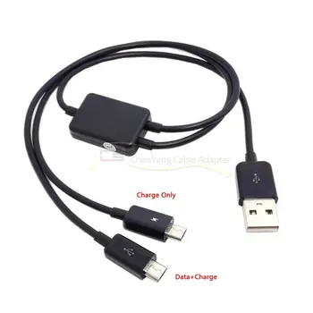 

2 in 1 Combo USB to Micro USB Dual Plug Data Charger Splitter Cable For HTC Samsung Cell Phone & Tablet