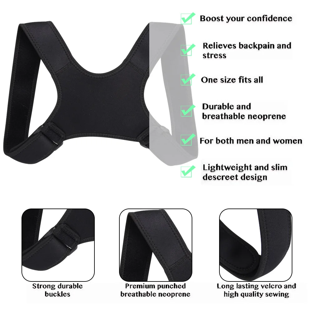 New Spine Posture Corrector Protection Back Shoulder Posture Correction Band Humpback Back Pain Relief Corrector Brace
