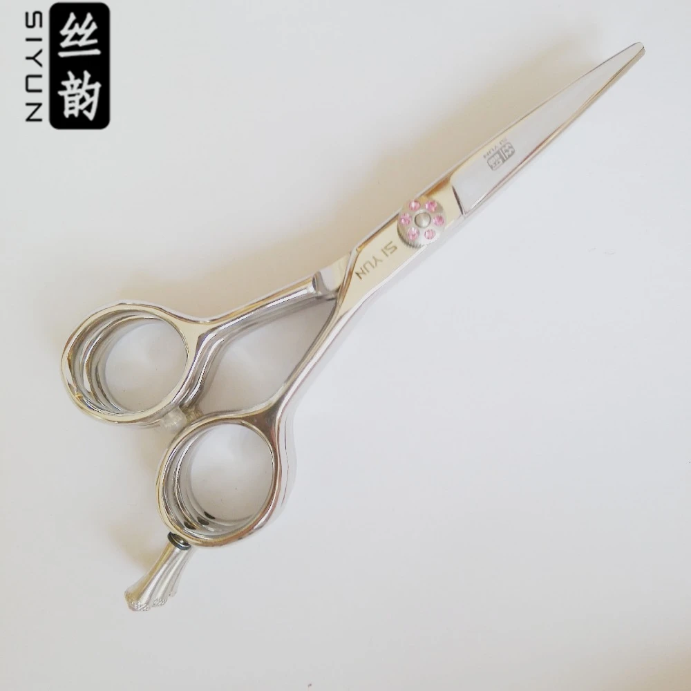 

Professional multiple scissors,3pieces combined cutting scissors with pink diamond stone hair scissors