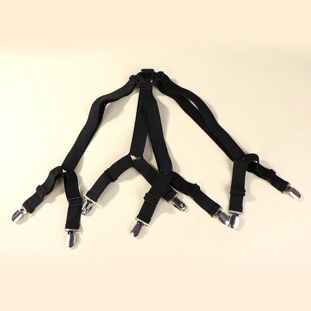 $US $7.63  1 Set Crisscross Adjustable Bed Fitted Sheet Straps Suspenders Gripper Holder Fastener Clips Clippe