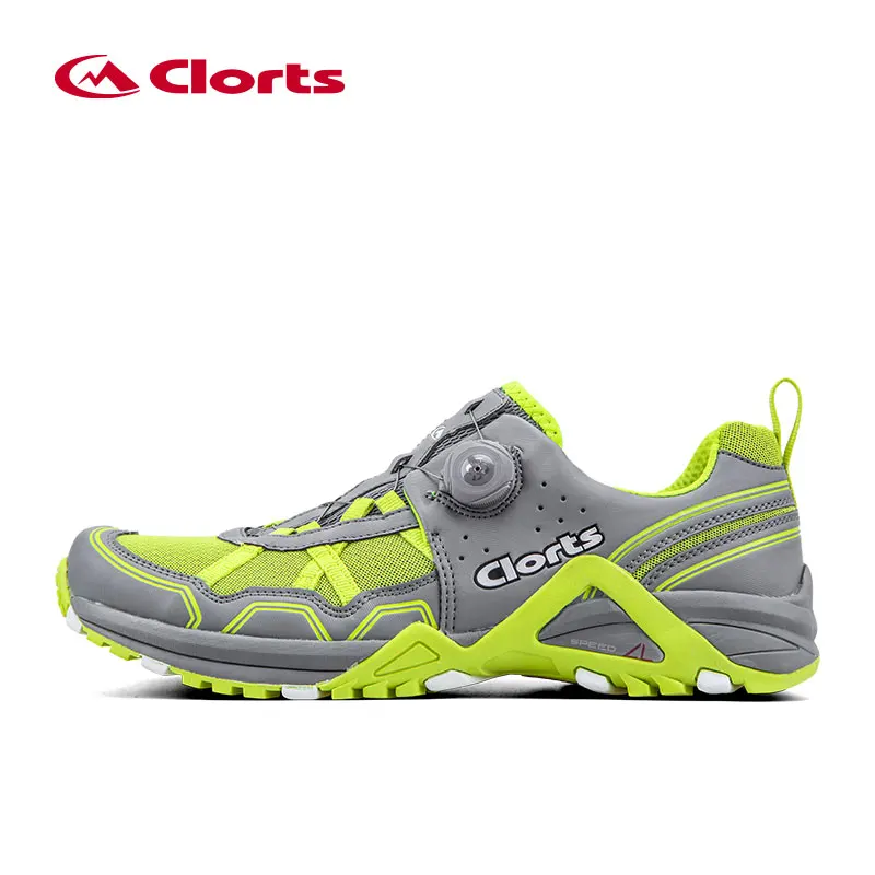 Clorts Men's Outdoor Hiking Trekking Shoes Sneakers Fo Men BOA Lacing Sports Damped Race Climbing Mountain Trail Jogging Shoes