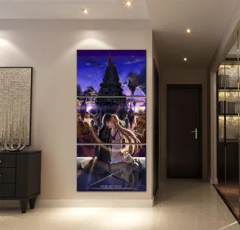 

Canvas Pictures Wall Art Home Decor Framework 3 Piece Sword Art Online Paintings For Modern Living Room HD Print Poster