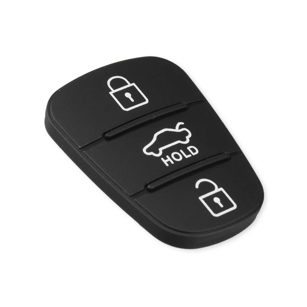 Замена KEYYOU резиновый кнопочный коврик для hyundai I30 IX35 Solaris Accent Tucson для Kia K2 K5 Rio Filp дистанционный Автомобильный ключ оболочки Pad