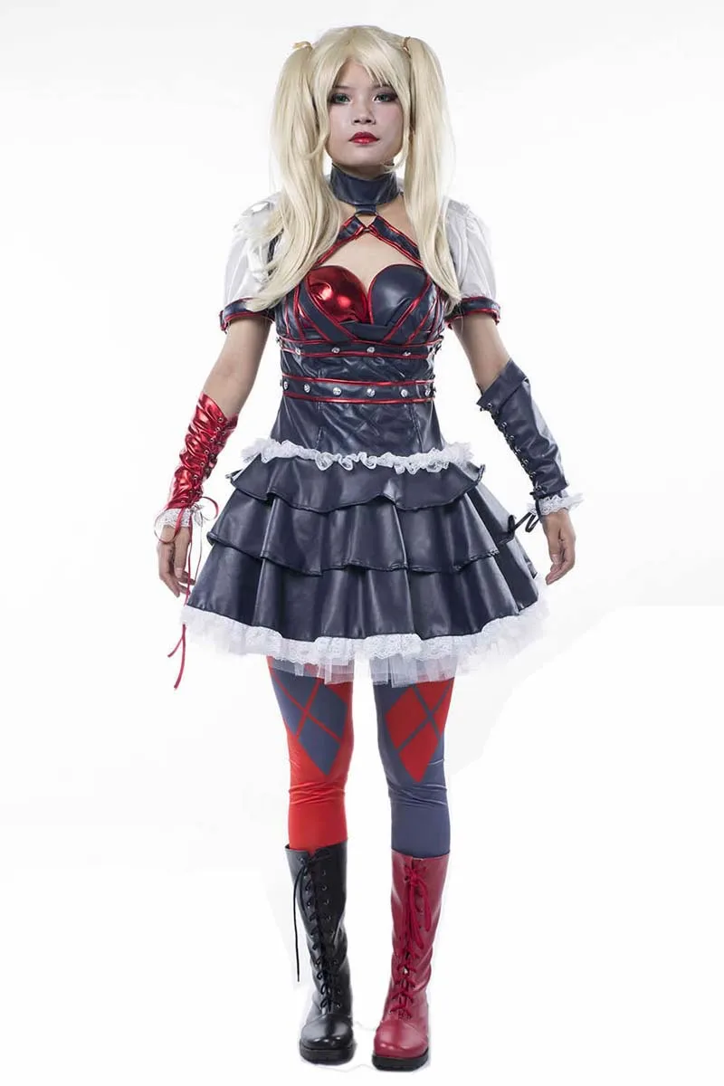 Free Shipping Batman Arkham Harley Quinn Helloween