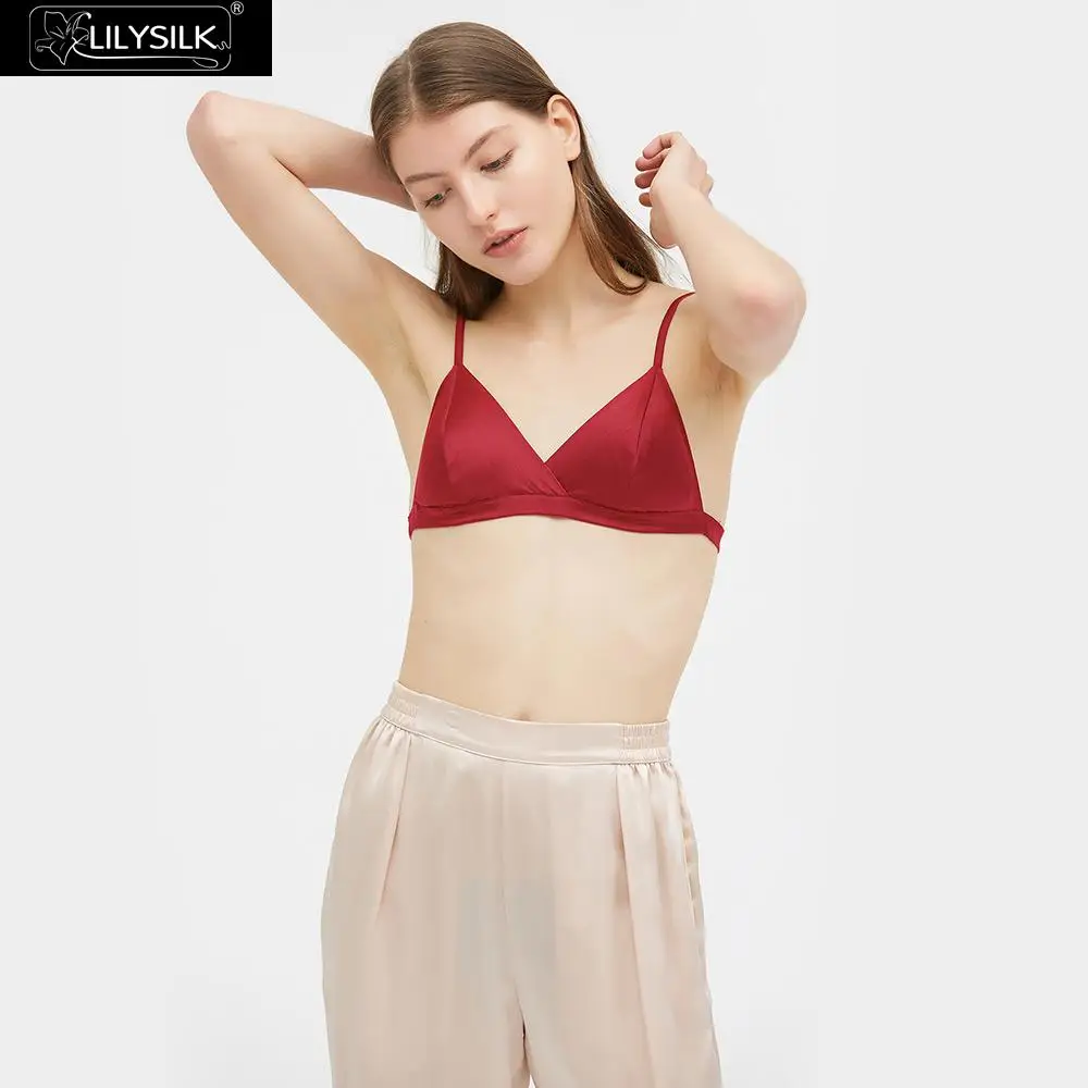 LILYSILK Bralette Шелковый сексуальный удобный