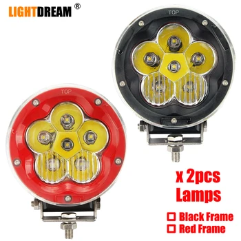 

5inch Round LED Driving Light 60W LED Off-Road Lights Spot LED Fog Lights IP67 Test Power 52Watt High Power Led work lights Pair
