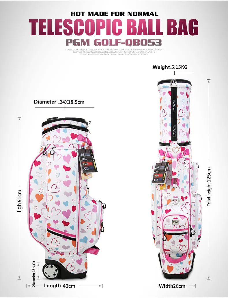 Новые товары в 2019 году! PGM сумка для гольфа Женская Корейская версия Гибкая Сумка Многофункциональная воздушная сумка