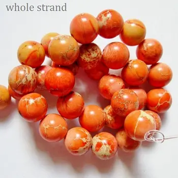 

Sea Sediment Imperial Jasper Beads - Round 10 mm Gemstone Beads - Full Strand 15 1/2", 38 beads, item 21