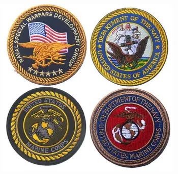 

10PCS UNITED STATES OF AMERICA DEPARTMENT OF THE NAVY Brassard Cloth Tactical Patch Hook Loops Morale Armband USMC Army Badge