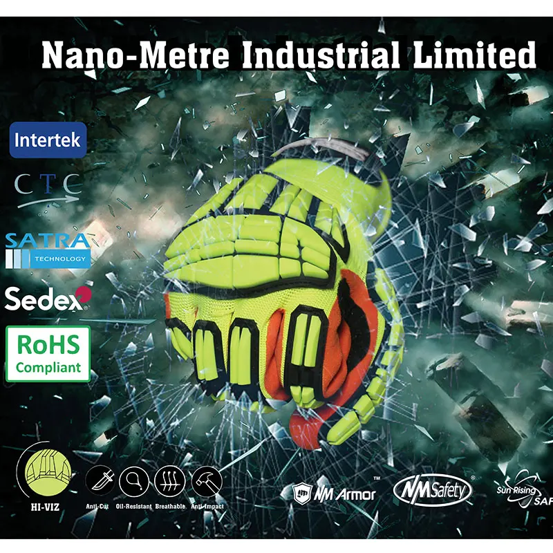 Cut Resistant Gloves NMSafety 100% Anti Vibration New Mechanic gloves Cut-Resistant Safety Hand Work Gloves