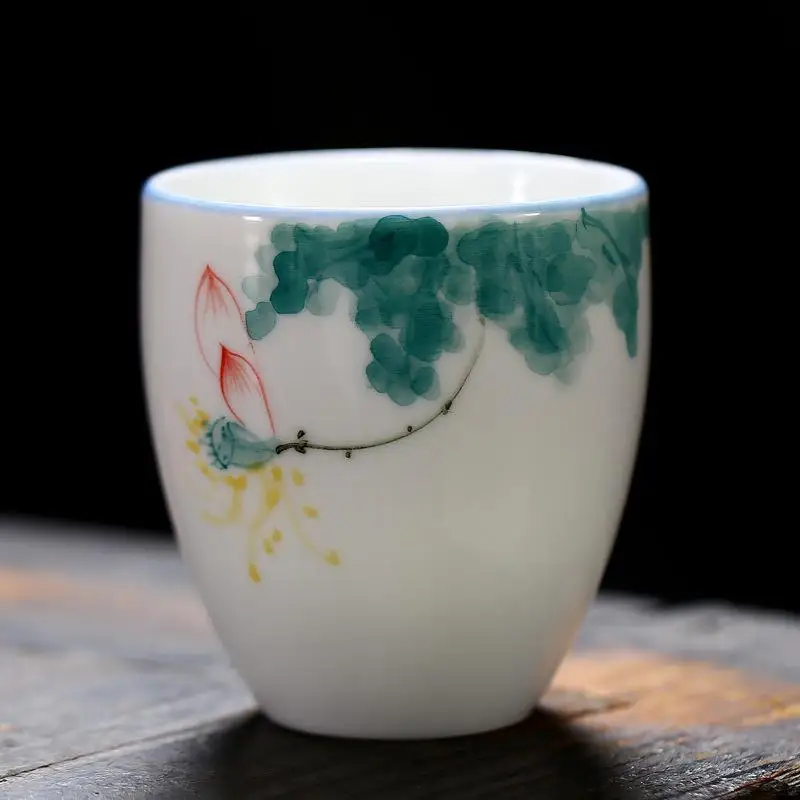 1 шт. китайская керамическая чашка синий и белый фарфор кунг-фу чайный сервиз, кружка для вина Ретро посуда для напитков чашка для чая, гайвань творческие подарки - Цвет: 11