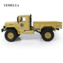 Military RC Truck 1/16 2.4G WPLB-14 USA Military Off Road Vehicle Remote Simulation Of Military Vehicle Climbing car Toy