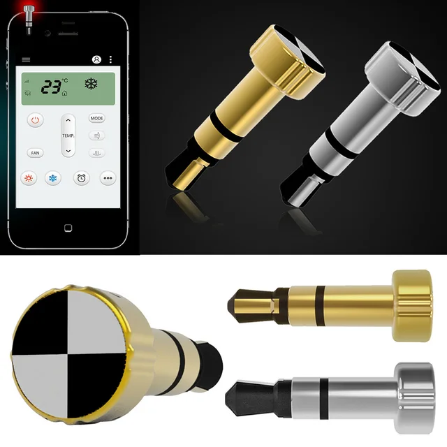 Luxury 3.5mm IR Smart Remote Control Switch Controller Dust Plug For iPhone For IOS Air Conditioner TV DVD SLR Camera Projector
