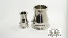 Tri-Clamp Редуктор 2 «x 3» (51 х 76 мм). SS Из Нержавеющей Стали 304 с рукавами для thermosensors 4.2 мм и 6.2 мм
