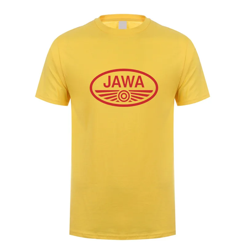 Футболка Jawa, топы, новая летняя мода, короткий рукав, хлопок, JAWA, мотоцикл, футболка, DS-067