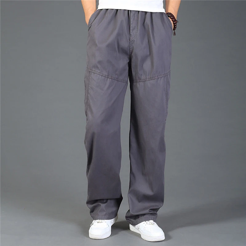 

2019 High Quality Men Casual Pants Breathable Straight Man Trousers Cargo Pants Tactical Pants Winter Plus Size 6XL Men Clothing