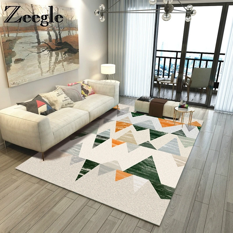 Zeegle كبيرة حجم السجاد لغرفة المعيشة المنزل منطقة ماتس نوم مكافحة الانزلاق أريكة الجدول الحصير الطعام غرفة البساط صالون الحصير