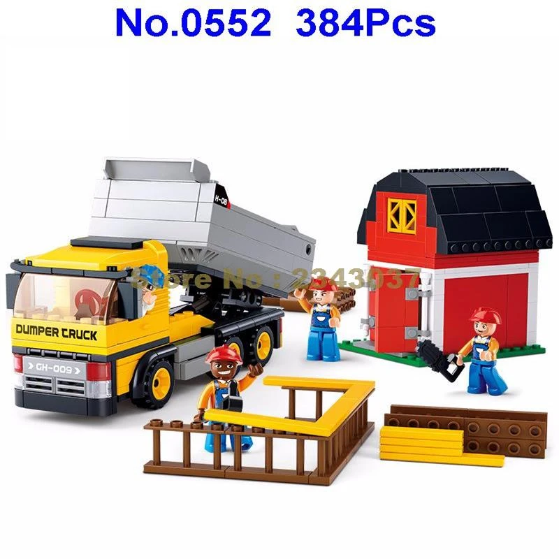 building blocks truck