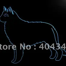 LK495-Бельгийская овчарка Собака, домашнее животное, светодиодная неоновая вывеска