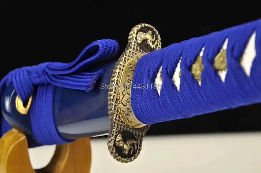 Японский ниндзя катана самурая Косплэй настоящий меч резкое 1060 углеродистая Сталь лезвием полный Тан украшения дома подарок Ножи мечи