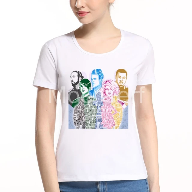 moe cerf new arrival fashion pentatonix logo t shirt women ptx idol
