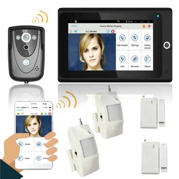 MOUNTAINONE Popular 7 WiFi Wireless Video Door Phone intercom Doorbell IP Camera PIR IR Night Vision