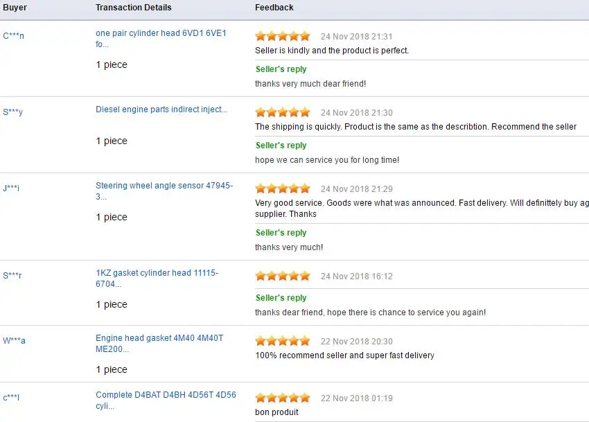 aliexpress feedback