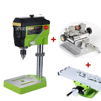 Buy Mini Multi-function Workbench 680W High Power BG-5168E Electric Bench Drill Portable Woodwork Drilling Milling Machine 220V 680W
